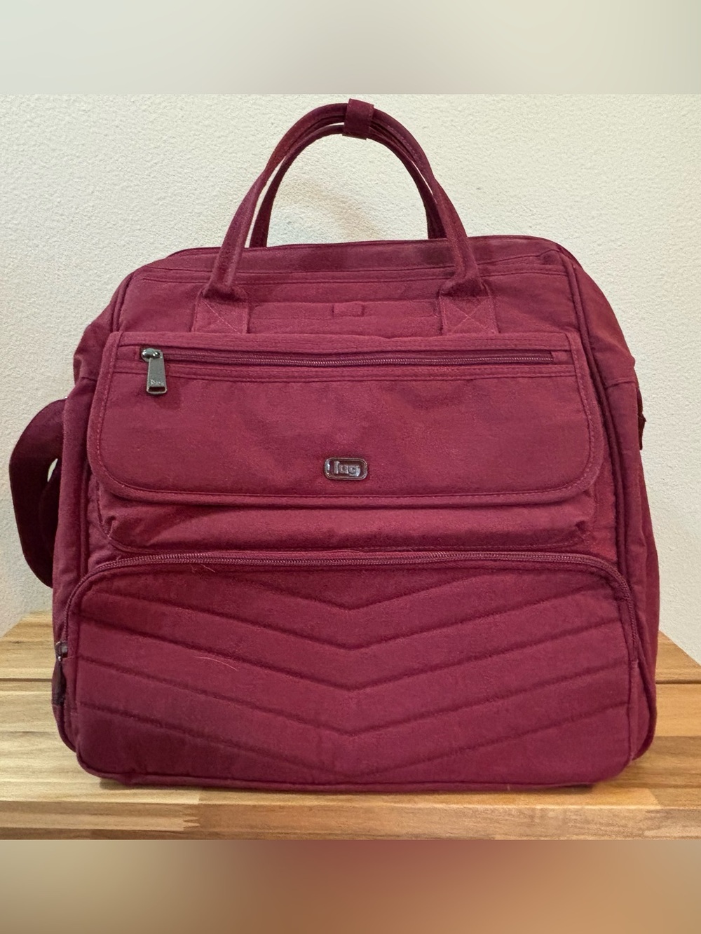 Lug Via - Brushed Cranberry Convertible backpack/Tote/Caryall